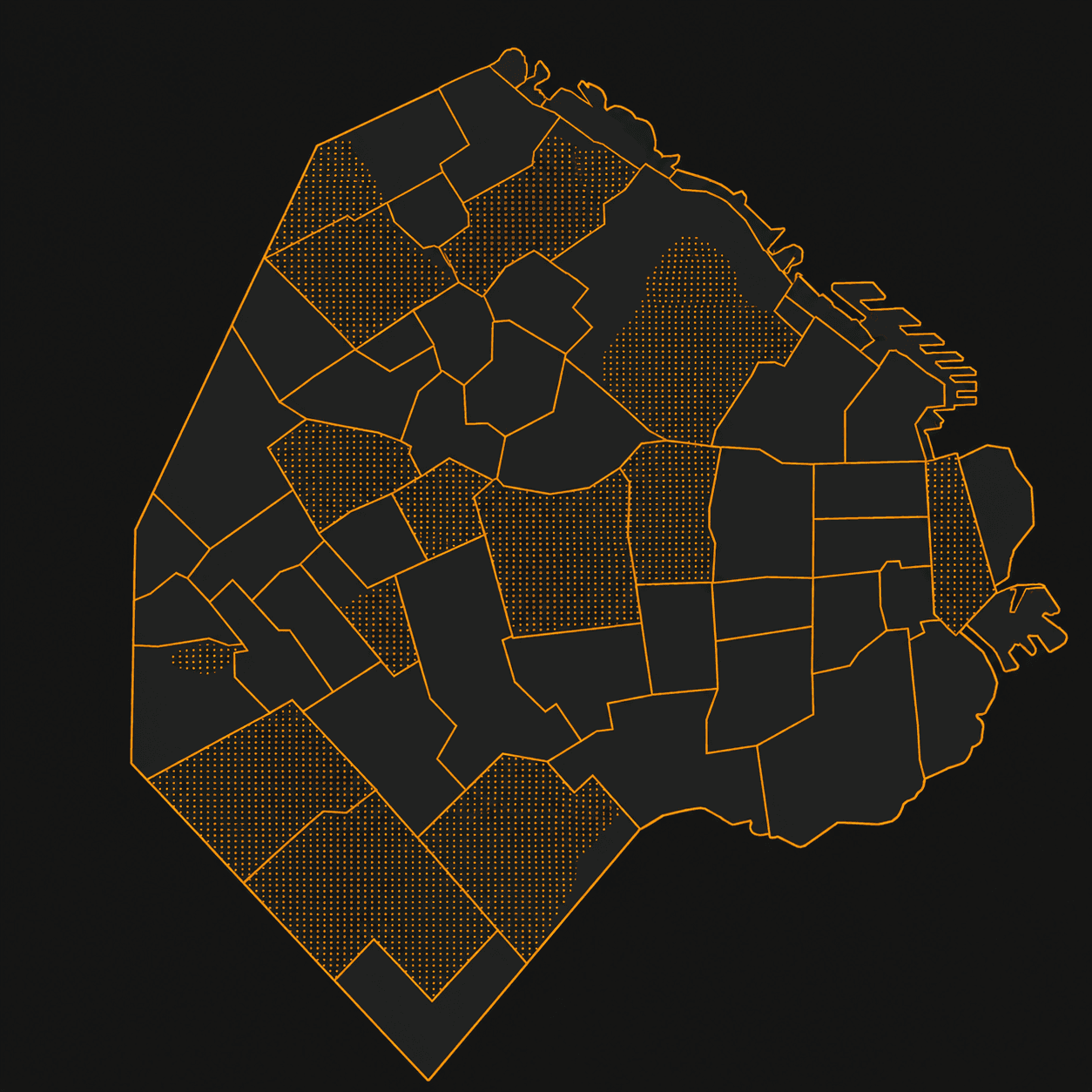 Mapa de operaciones en CABA